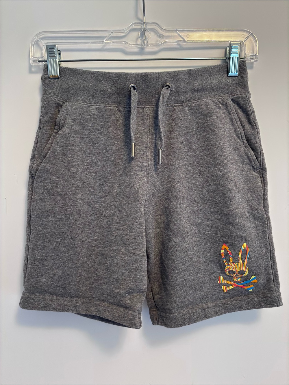 Psycho Bunny Boys Pull-On Shorts Gray Size M 10-12